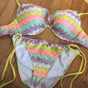 Victoria’s Secret Multi Color Pastel Bikini